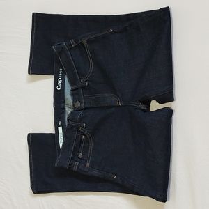 Gap Authentic Crop kick jeans dark indigo 26p